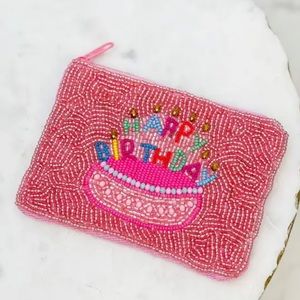 Beaded pouch